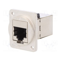 1 pcs x CLIFF - CP30225SM3 - Coupler, FT, Cat: 6a, shielded, Layout: 8p8c, 19x24mm, Mat: metal