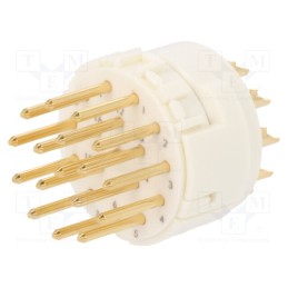 1 pcs x HARTING - 9151172602 - Connector: M23, contact insert, PIN: 17, male, soldering, 160V, 8A