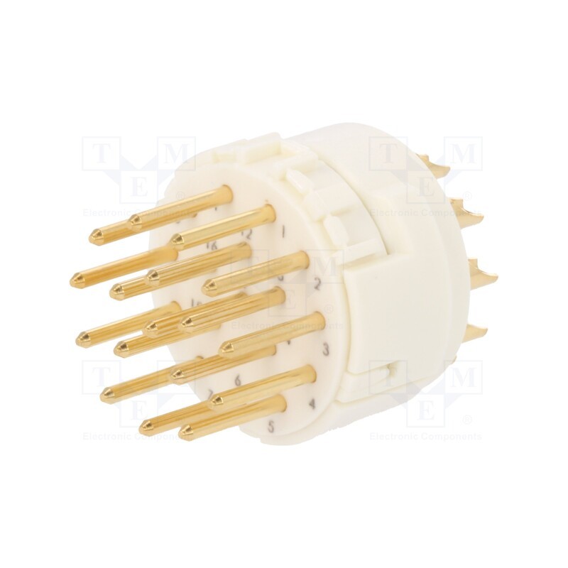 1 pcs x HARTING - 9151172602 - Connector: M23, contact insert, PIN: 17, male, soldering, 160V, 8A