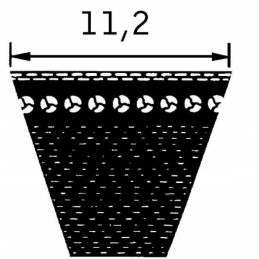 Toothed V-belt avx 11 2 820mm avx112820 opti