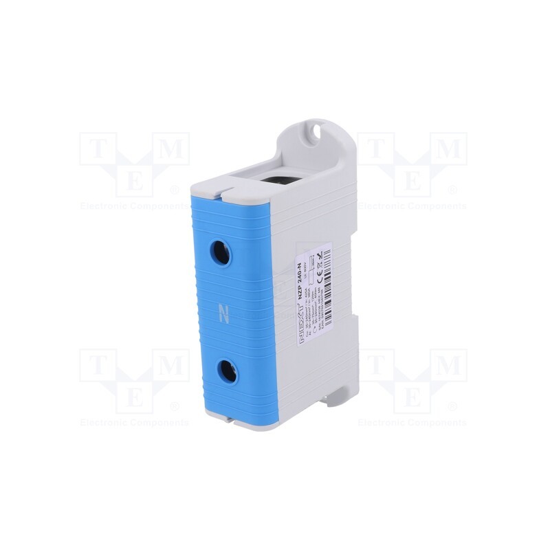 1 pcs x POKu00d3J - B11-32G6 - Splice terminal: rail, 240mm2, ways: 1, terminals: 2, blue, TS35