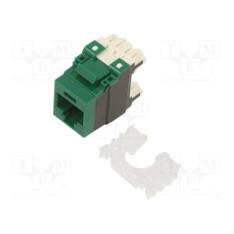 1 pcs x PANDUIT - NK6X88MGR - Socket, RJ45, PIN: 8, Cat: 6a, Layout: 8p8c, 22AWG÷26AWG, green, IDC