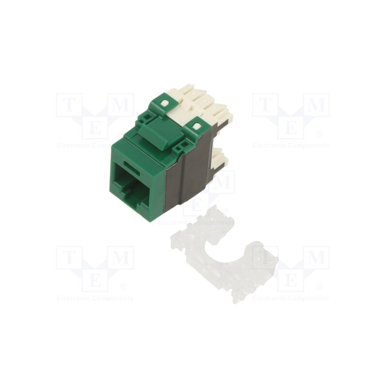 1 pcs x PANDUIT - NK6X88MGR - Socket, RJ45, PIN: 8, Cat: 6a, Layout: 8p8c, 22AWG÷26AWG, green, IDC