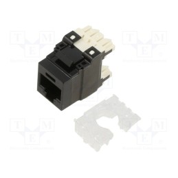 1 pcs x PANDUIT - NK6X88MBL - Socket, RJ45, PIN: 8, Cat: 6a, Layout: 8p8c, 22AWG÷26AWG, black, IDC