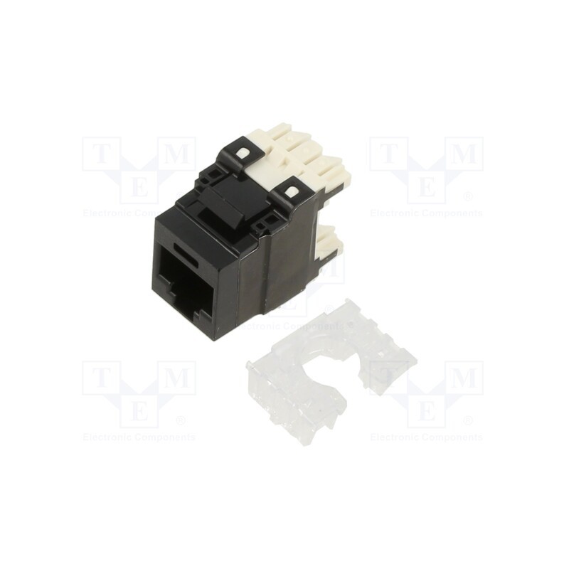 1 pcs x PANDUIT - NK6X88MBL - Socket, RJ45, PIN: 8, Cat: 6a, Layout: 8p8c, 22AWG÷26AWG, black, IDC