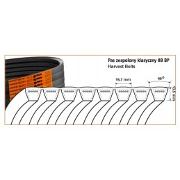 Pas combine harvester Rostselmash 8b bp h 3615 ro 6201247