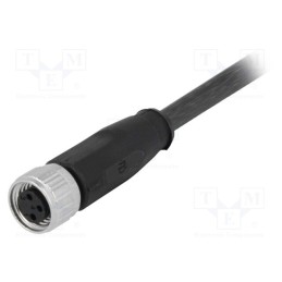1 pcs x HARTING - 21348100388050 - Connector: M8, female, PIN: 3, straight, with lead, plug, 5m