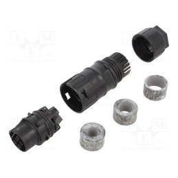 1 pcs x PHOENIX CONTACT - PRC 5-FC-FS6 8-21 HR 1017632 - Connector: circular, socket, PRC, female, PIN: 5, latch, 35A, 600V