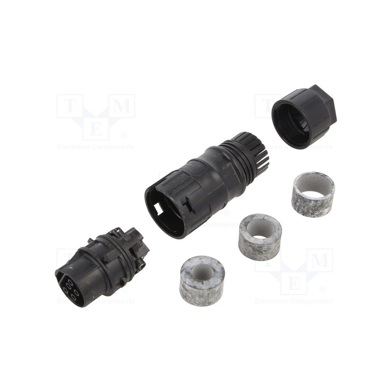 1 pcs x PHOENIX CONTACT - PRC 5-FC-FS6 8-21 HR 1017632 - Connector: circular, socket, PRC, female, PIN: 5, latch, 35A, 600V