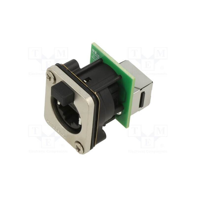 1 pcs x AMPHENOL - RJXS8FD5T - XLRnet, D Type, Ethernet Chassis Mounts with Cap, IP54, IDC