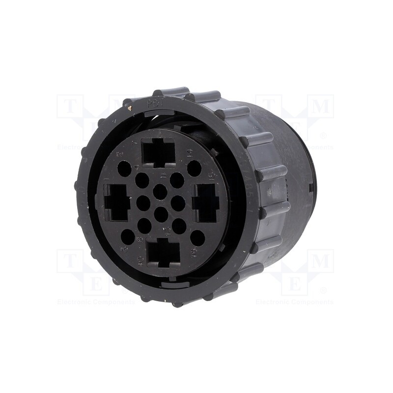 1 pcs x TE Connectivity - 207485-1 - Plug, female, PIN: 16(4+12), w/o contacts, CPC Series 4, for cable