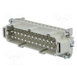 1 pcs x AMPHENOL - C14610A0240021 - Connector: HDC, contact insert, male, C146, PIN: 24, 24+PE, size E24