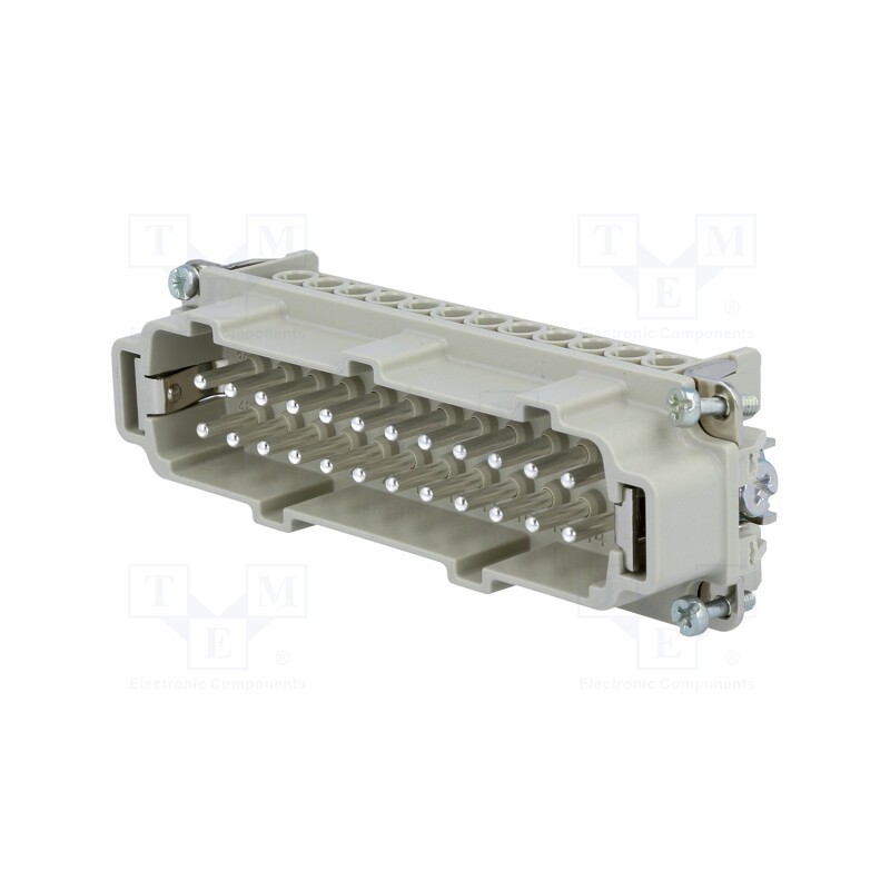 1 pcs x AMPHENOL - C14610A0240021 - Connector: HDC, contact insert, male, C146, PIN: 24, 24+PE, size E24