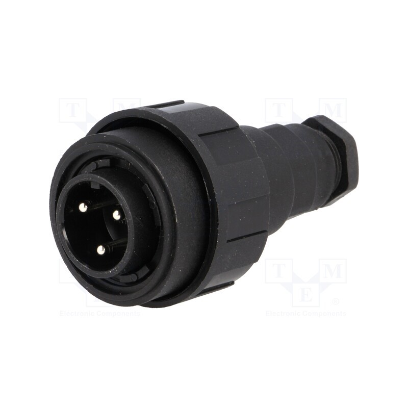 1 pcs x BULGIN - PX0731/P - Connector: circular, plug, male, PIN: 3, Standard Buccaneer®, IP68
