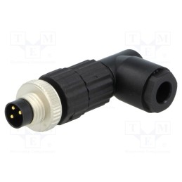 1 pcs x HIRSCHMANN - 933408100 ELWIST 3008 V - Connector: M8, male, PIN: 3, angled 90°, for cable, plug, E, 3A, IP67