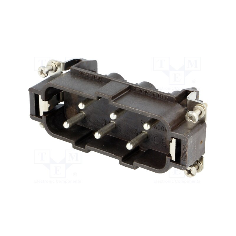 1 pcs x ILME - CPM 06 RY - Connector: HDC, contact insert, male, CP RY, PIN: 6, 6+PE, 35A, 600V