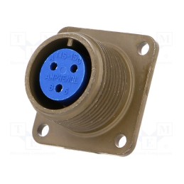 1 pcs x AMPHENOL - 97-3102A-14S-1S - Connector: circular, size 14S, 97, aluminium alloy, olive, socket