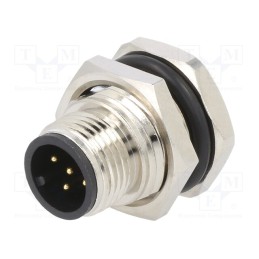 1 pcs x ATTEND - 216A-05MSF - Socket, M12, PIN: 5, male, A code-DeviceNet / CANopen, THT, IPX7