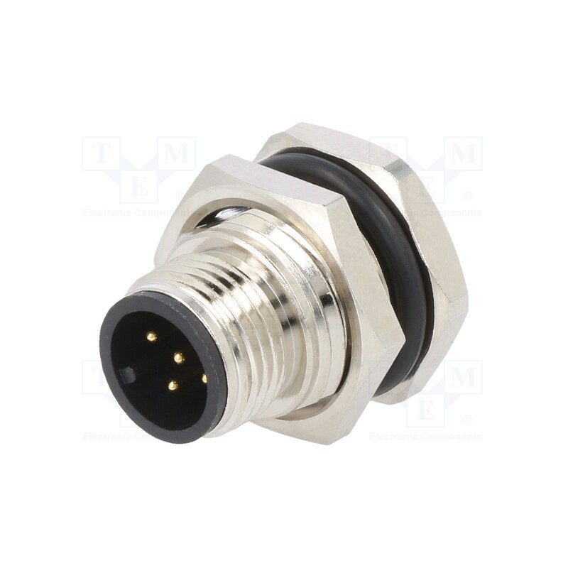 1 pcs x ATTEND - 216A-05MSF - Socket, M12, PIN: 5, male, A code-DeviceNet / CANopen, THT, IPX7