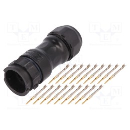 1 pcs x AMPHENOL LTW - DD-18BMMA-QL8MP0 - Connector: circular, male, plug, crimped, PIN: 18, 22AWG÷20AWG, IP68