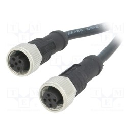 1 pcs x AMPHENOL LTW - M12B05FL-12BFL-SD001 - Cable: for sensors/automation, PIN: 5, M12-M12, B code-Profibus