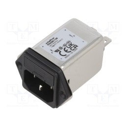 1 pcs x SCHAFFNER - FN9260-1-06 - Connector: AC supply, socket, male, 1A, 250VAC, C14 (E), -25÷85°C