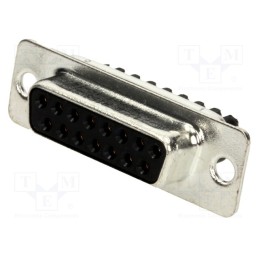 1 pcs x Amphenol Communications Solutions - L77DA15SST - D-Sub, PIN: 15, plug, female, for cable, screw terminal, 7.5A