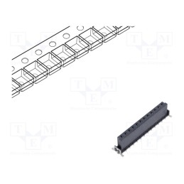 1 pcs x HARTING - 15620122601333 - Connector: PCB to PCB, female, PIN: 12, 2.54mm, har-flex® Power