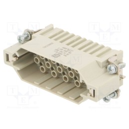 1 pcs x HARTING - 9160403001 - Connector: HDC, contact insert, male, Han® DD, PIN: 40, 40+PE, 10A