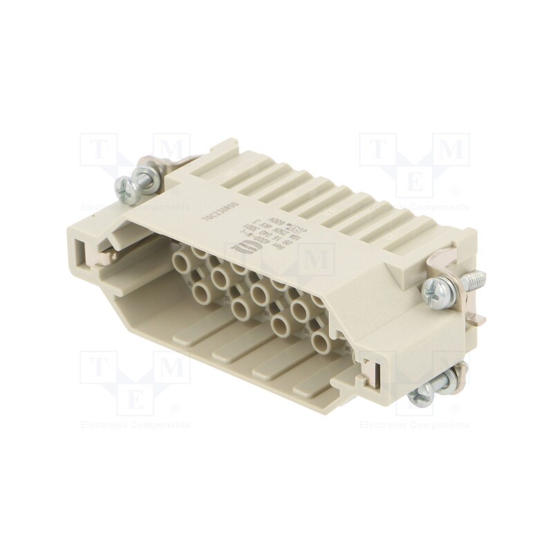 1 pcs x HARTING - 9160403001 - Connector: HDC, contact insert, male, Han® DD, PIN: 40, 40+PE, 10A