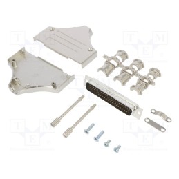 1 pcs x Amphenol Communications Solutions - L17MHDM37+L717HDC62P - D-Sub HD, PIN: 62, male, straight, soldering, for cable, gold