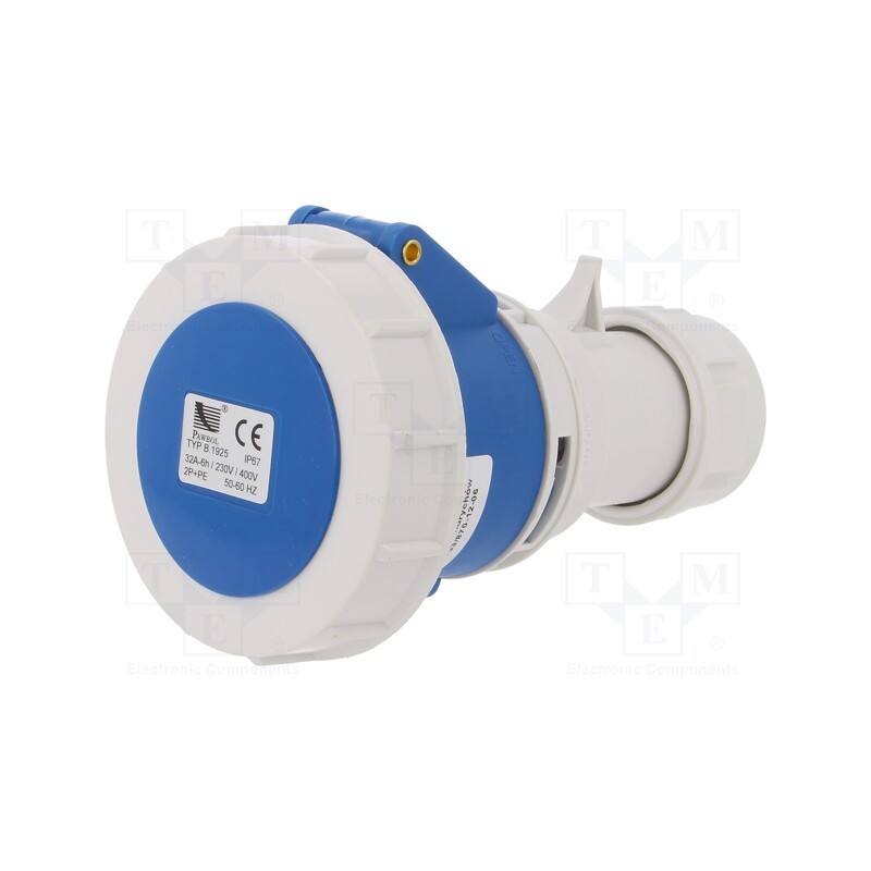 1 pcs x PAWBOL - B.1925 - Connector: AC supply, plug, female, 32A, 400VAC, IEC 60309, IP67