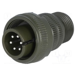 1 pcs x AMPHENOL - DS3106A 14S-6P - Connector: circular, size 14S, MS/DS, aluminium alloy, olive, plug
