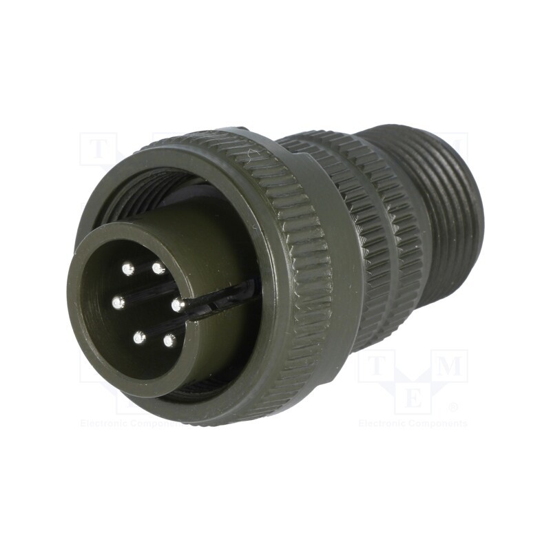 1 pcs x AMPHENOL - DS3106A 14S-6P - Connector: circular, size 14S, MS/DS, aluminium alloy, olive, plug