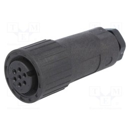 1 pcs x HIRSCHMANN - 932460100 CM 06 EA 14S-61 S - Connector: circular, plug, CM, IP67, PIN: 7(6+1), female, 10A, 50V