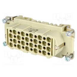 1 pcs x HARTING - 9210403101 - Connector: HDC, contact insert, female, Han® D, PIN: 40, 40+PE, 10A