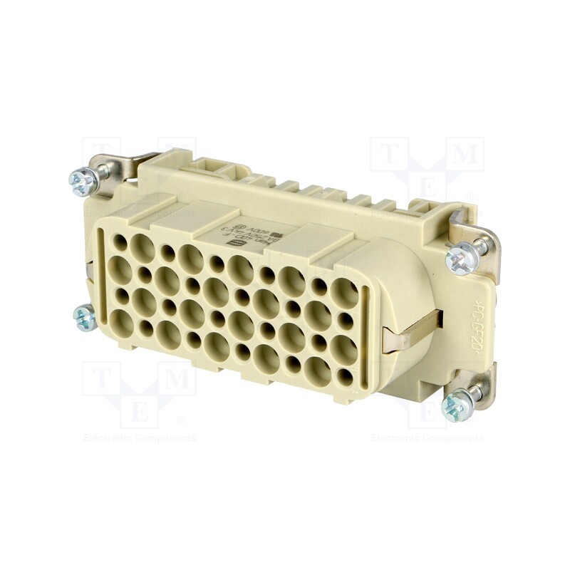 1 pcs x HARTING - 9210403101 - Connector: HDC, contact insert, female, Han® D, PIN: 40, 40+PE, 10A