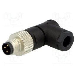 1 pcs x LUMBERG AUTOMATION - 69544 RSMCW 3 - Connector: M8, male, PIN: 3, angled 90°, for cable, plug