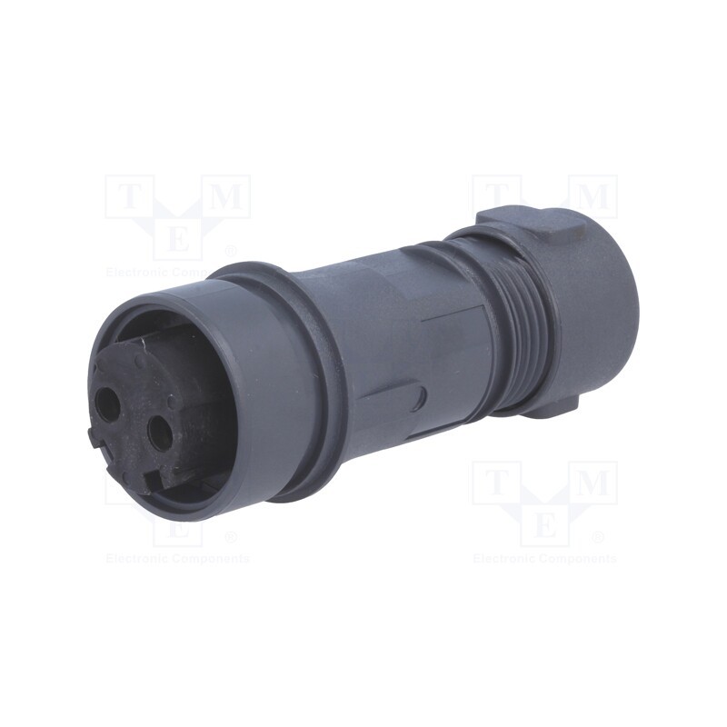 1 pcs x BULGIN - PXP6011/02S/ST/0507 - Connector: circular, plug, female, PIN: 2, Buccaneer 6000, UL94V-0