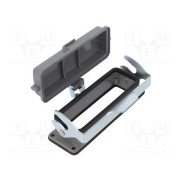 1 pcs x DEGSON ELECTRONICS - D24B-BK-1L-CV - Enclosure: for HDC connectors, size D24B, for latch, with cover