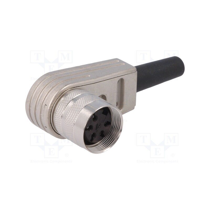 1 pcs x AMPHENOL - T3361005U - Connector: M16, plug, female, soldering, for cable, PIN: 5, 5A, 300V
