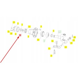 100055600 wheel hub bearing washer