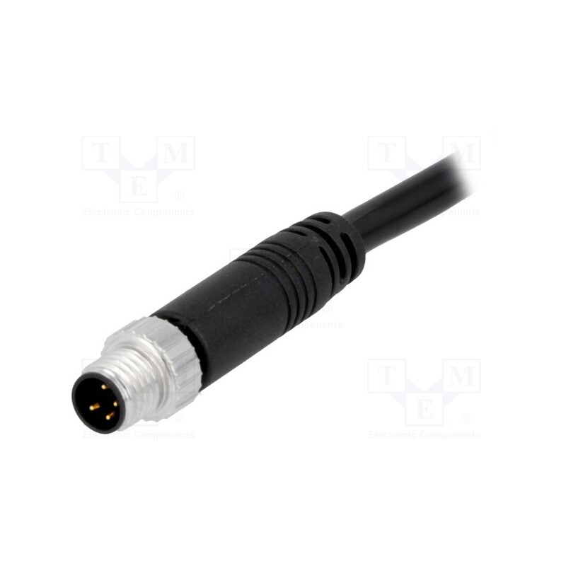 1 pcs x AMPHENOL LTW - 8-04AMMM-SL7A05 - Connector: M8, 5m, male, PIN: 4, straight, plug, 3A, IP67, 30V