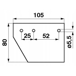 Claas Jag01 0050 522189 harvester scythe plate