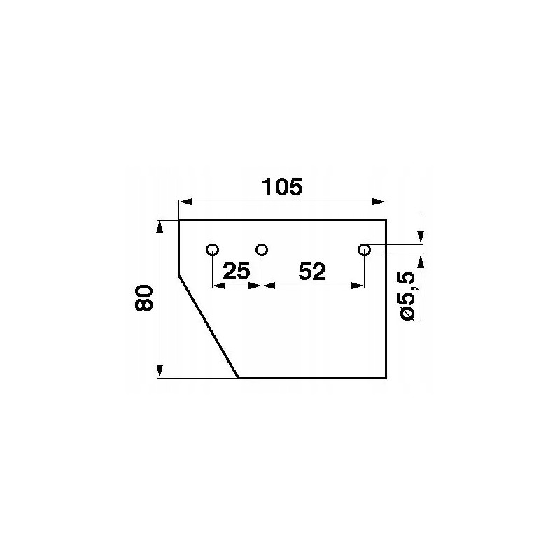 Claas Jag01 0050 522189 harvester scythe plate