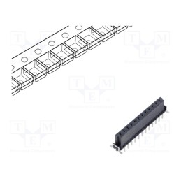 1 pcs x HARTING - 15620122701333 - Connector: PCB to PCB, female, PIN: 12, 2.54mm, har-flex® Power