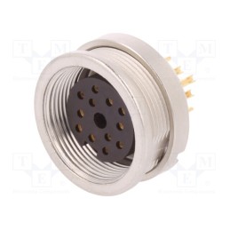 1 pcs x LUMBERG - KFV 120 - Connector: M16, socket, female, soldering, PIN: 12, 3A, 60V, IP40