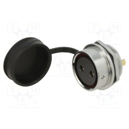 1 pcs x WEIPU - SA2812/S2S-1 - Socket, SA28, female, PIN: 2, IP67, 50A, soldering, 500V, 10mm2