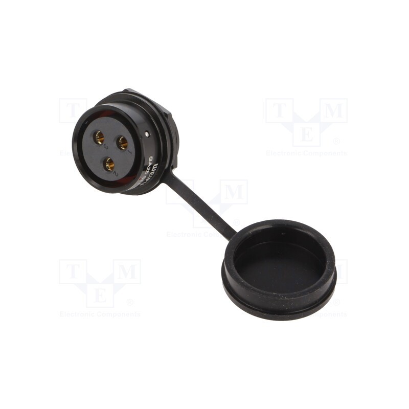 1 pcs x WEIPU - SA2812/S3B-1 - Socket, SA28, female, PIN: 3, IP67, 50A, soldering, 500V, 10mm2