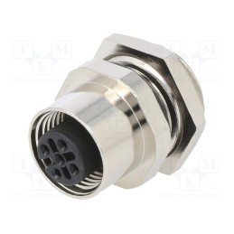 1 pcs x ATTEND - 216A-05FAR - Socket, M12, PIN: 5, female, A code-DeviceNet / CANopen, THT, IPX7